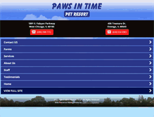 Tablet Screenshot of pawsintime.net